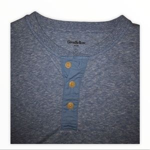 Goodfellow & Co Blue Henley Tee